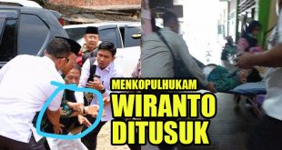 menkopolhukam wiranto ditusuk orang tidak dikenal detik-bola