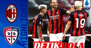 AC Milan Unggul 2-0 atas Cagliari, Ibrahimovic Jadi Pahlawan