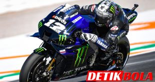 Maverick Vinales mengendarai Yamaha M1